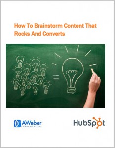 Hubspot's Content Brainstorm ebook